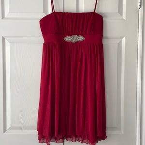 Red, glitter special event dress, size large